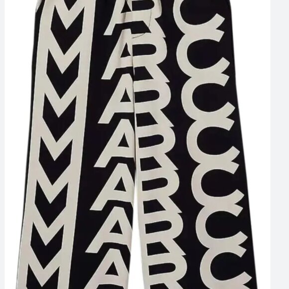 Marc Jacobs All Over Monogram Drwastring Women Track Pants - Picture 2 of 3